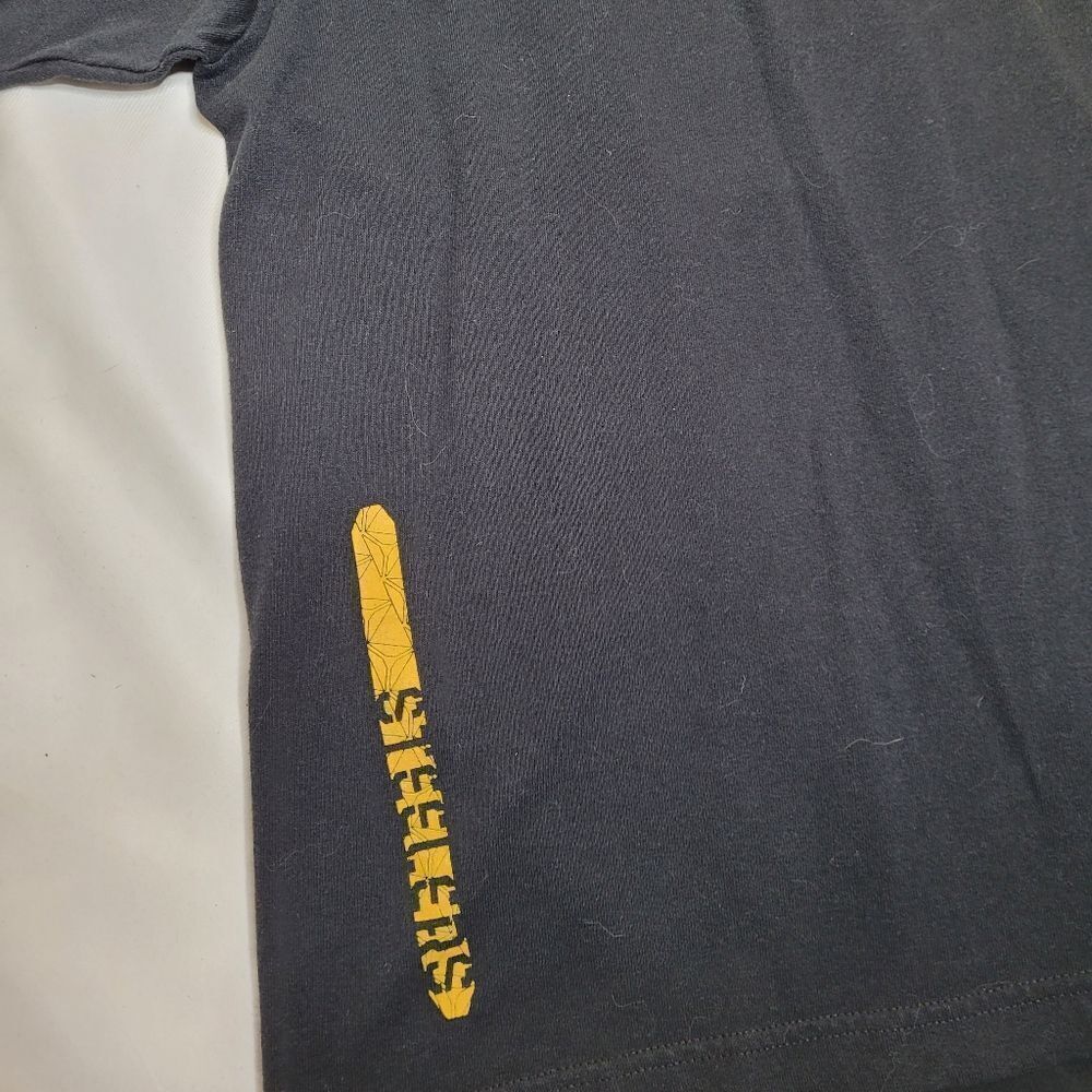 REEBOK Pittsburgh Steelers black short sleeve crew neck tee shirt S - Picture 5 of 6